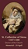 St. Catherine of Siena Prayer Card